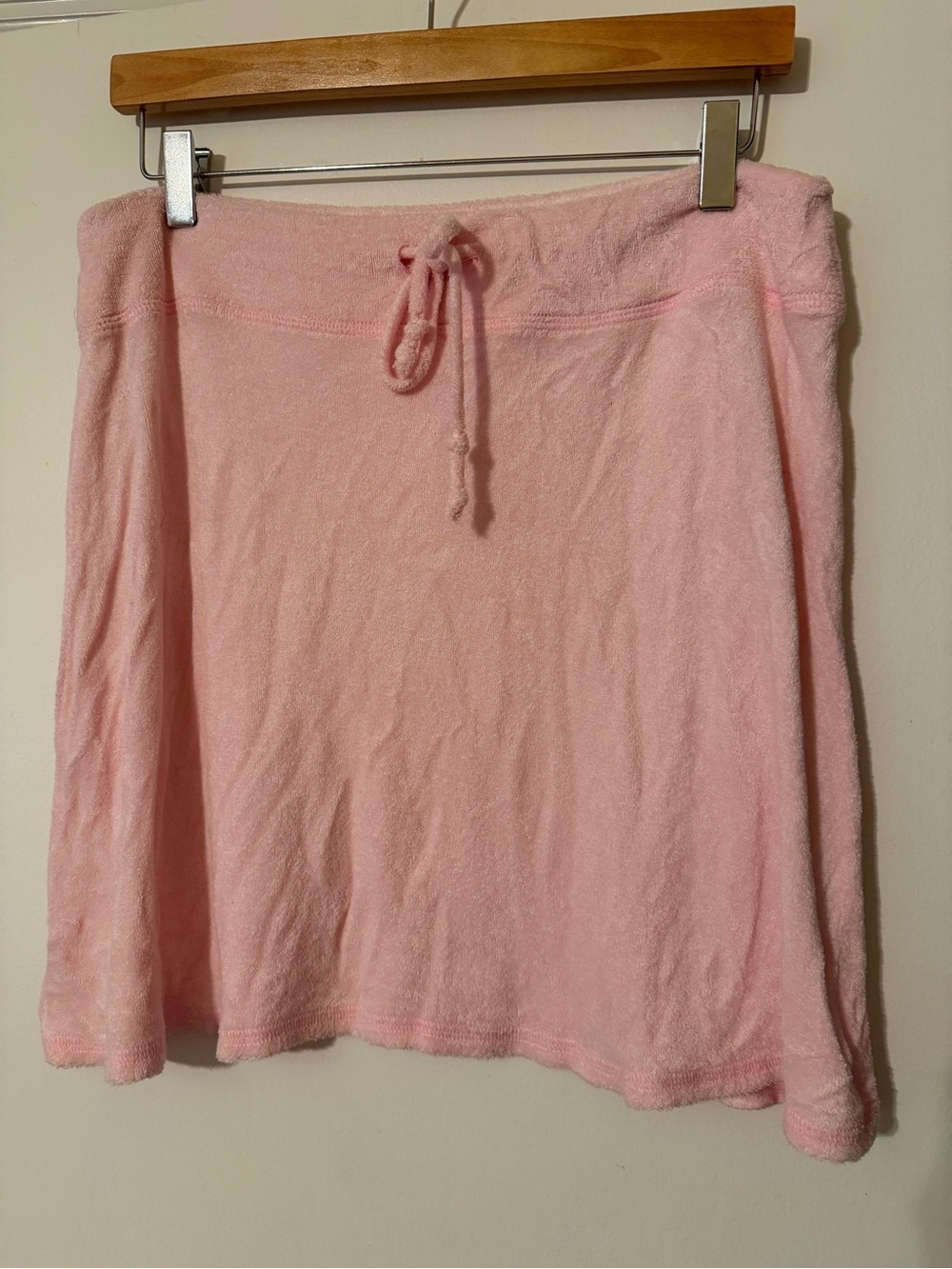 Southcott threads   pink terrycloth draw string size L nwot